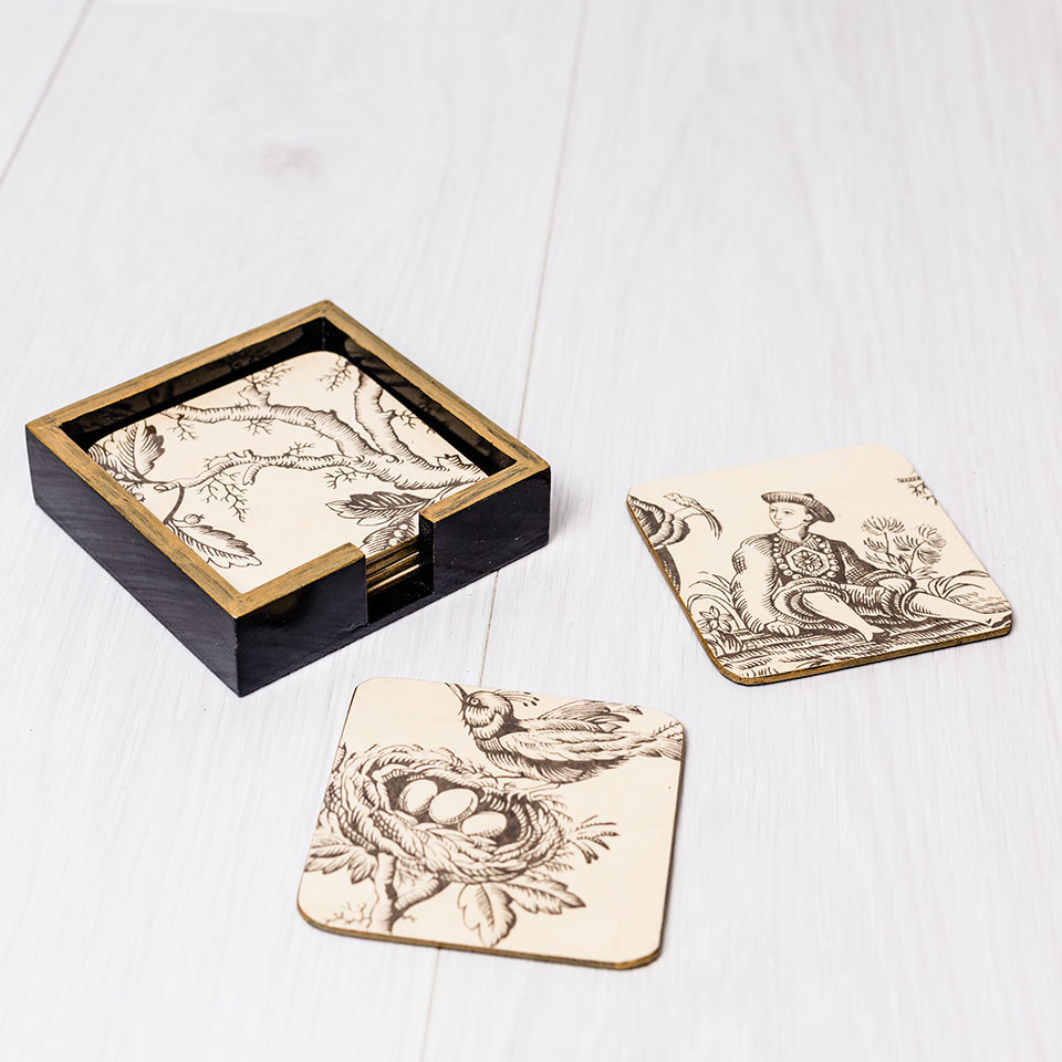 Juego De 6 Posavasos Absorbentes Redondos De